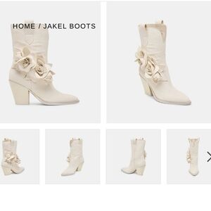 Dolce Vita Cream Heeled Boots